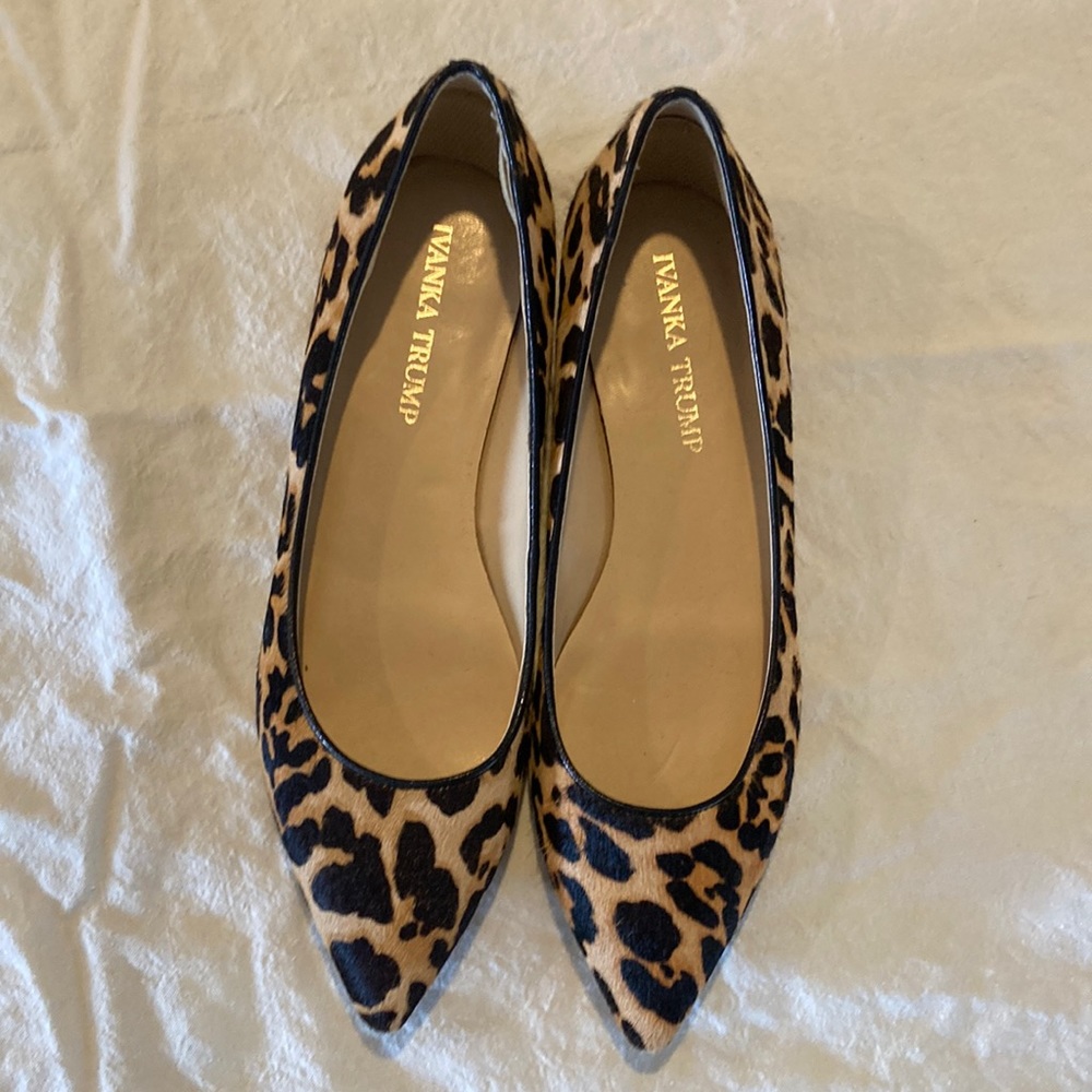 Ivanka Trump Animal Print Flats